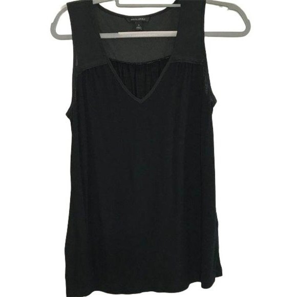 Banana Republic Women's Black V-Neck Tank Top Small - Picture 1 of 6
